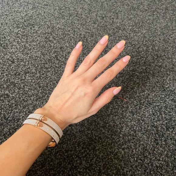 Swarovski rose gold studded bangle - Picture 1 of 5